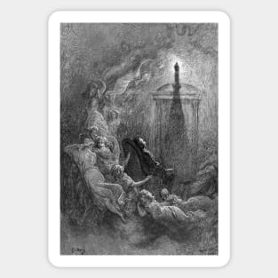 The Raven - Gustave Dore Sticker